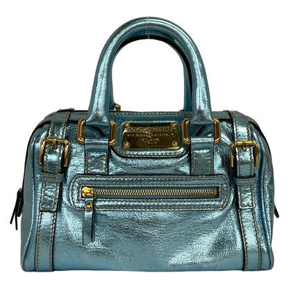 Dolce & Gabbana Handbag Blue Mini Boston Leather