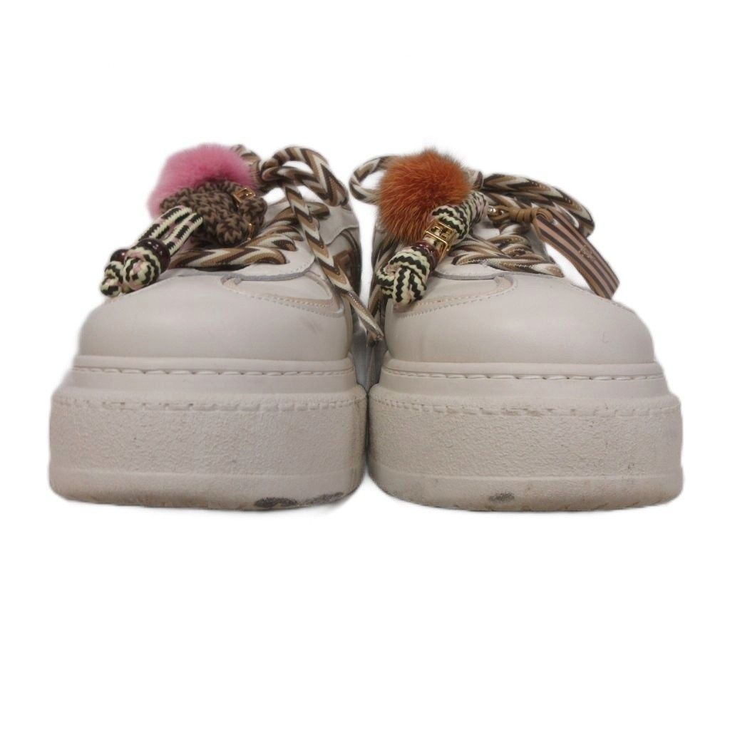 Fendi Match Platform Sneakers Charm White Us9 — view 3