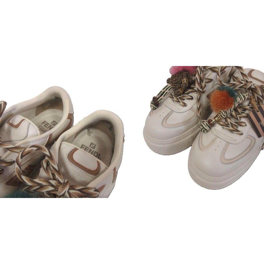 Fendi Match Platform Sneakers Charm White Us9 — view 5