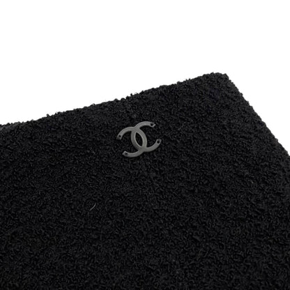 Chanel Trapezoid Skirt CC Logo 36 Black — view 7