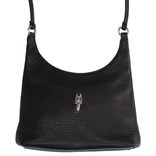 Chrome Hearts Viv Leather Shoulder Bag with Dagger