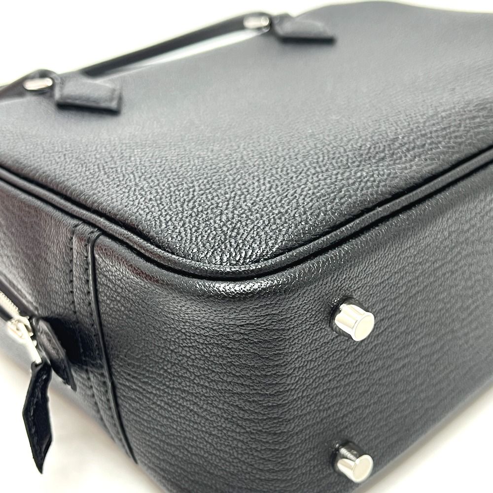 Hermes Handbag Plume Mini Chevre Mysore Noir Black — view 6