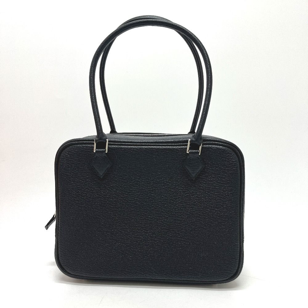 Hermes Handbag Plume Mini Chevre Mysore Noir Black — view 2