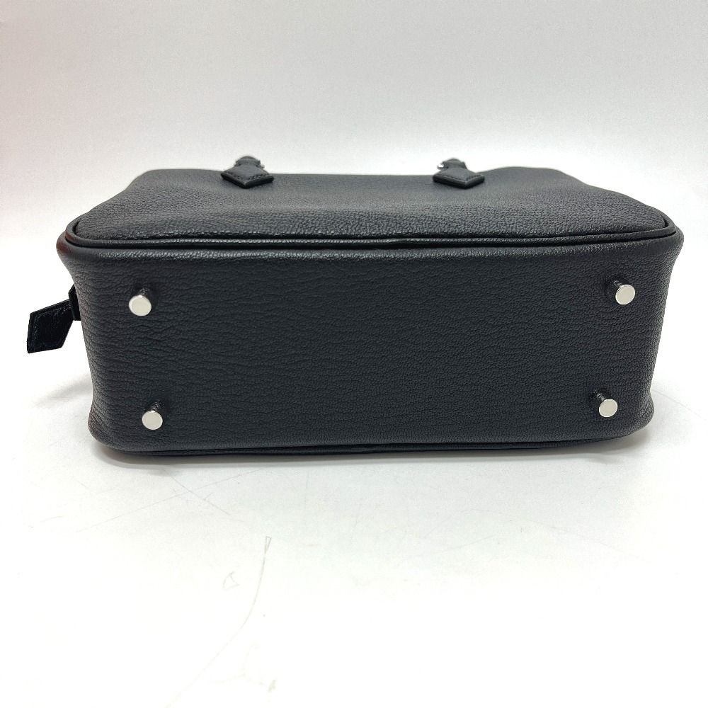 Hermes Handbag Plume Mini Chevre Mysore Noir Black — view 5