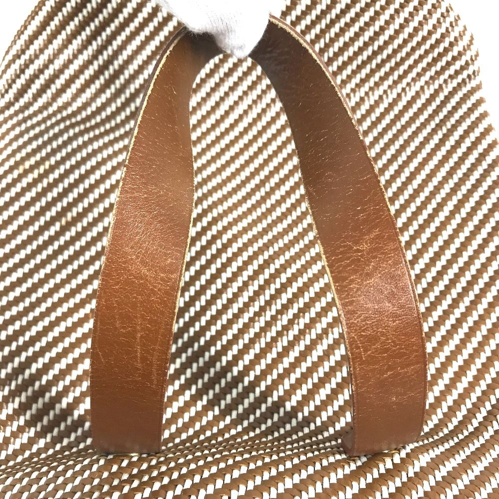 Hermes Handbag Amedabadiago PM Leather Canvas Brown — view 6