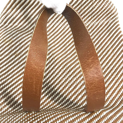 Hermes Handbag Amedabadiago PM Leather Canvas Brown — view 6