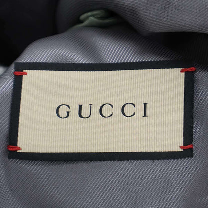 Gucci Power Shoulder Herringbone Jacket Zajzk Gray 36 — view 3