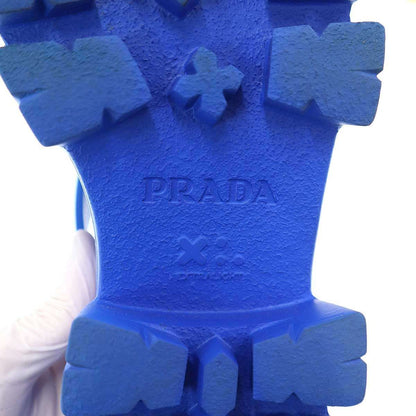 Prada Monolith Foam Rubber Sandals Blue — view 6