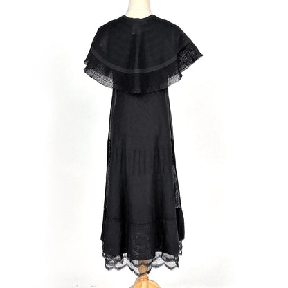 Chanel Open Shoulder Dress Set Cape — view 3