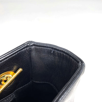 Chanel Tote Bag CC Logo Quilted Leather Black — view 7