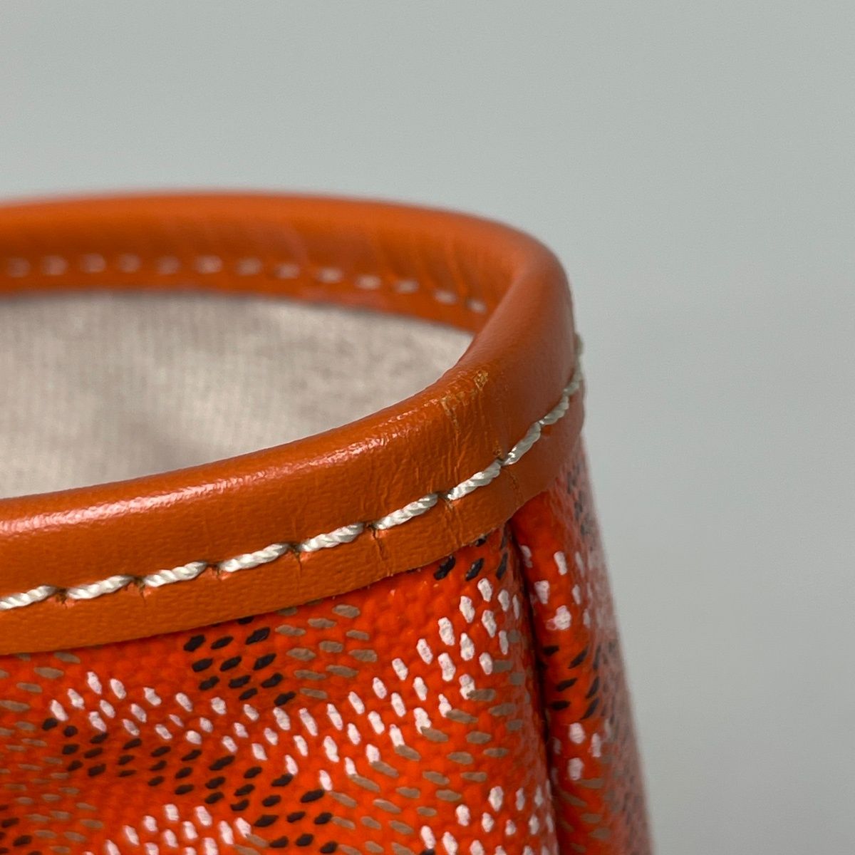 Goyard Saint Louis PM Tote Bag Reversible All Over Pattern Orange — view 4
