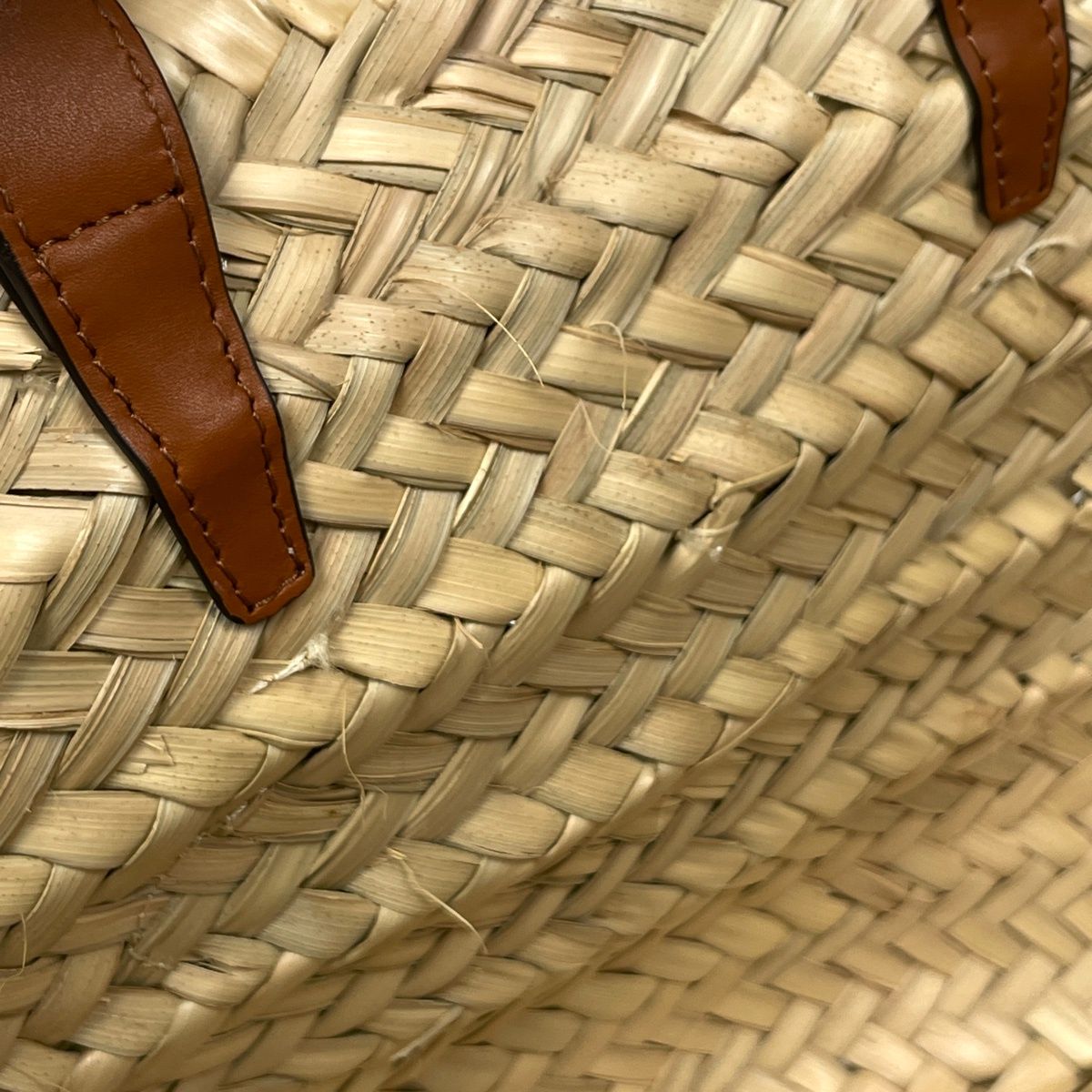 Celine Classic Panier Tote Bag Basket 2-Way Raffia Natural Brown — view 6