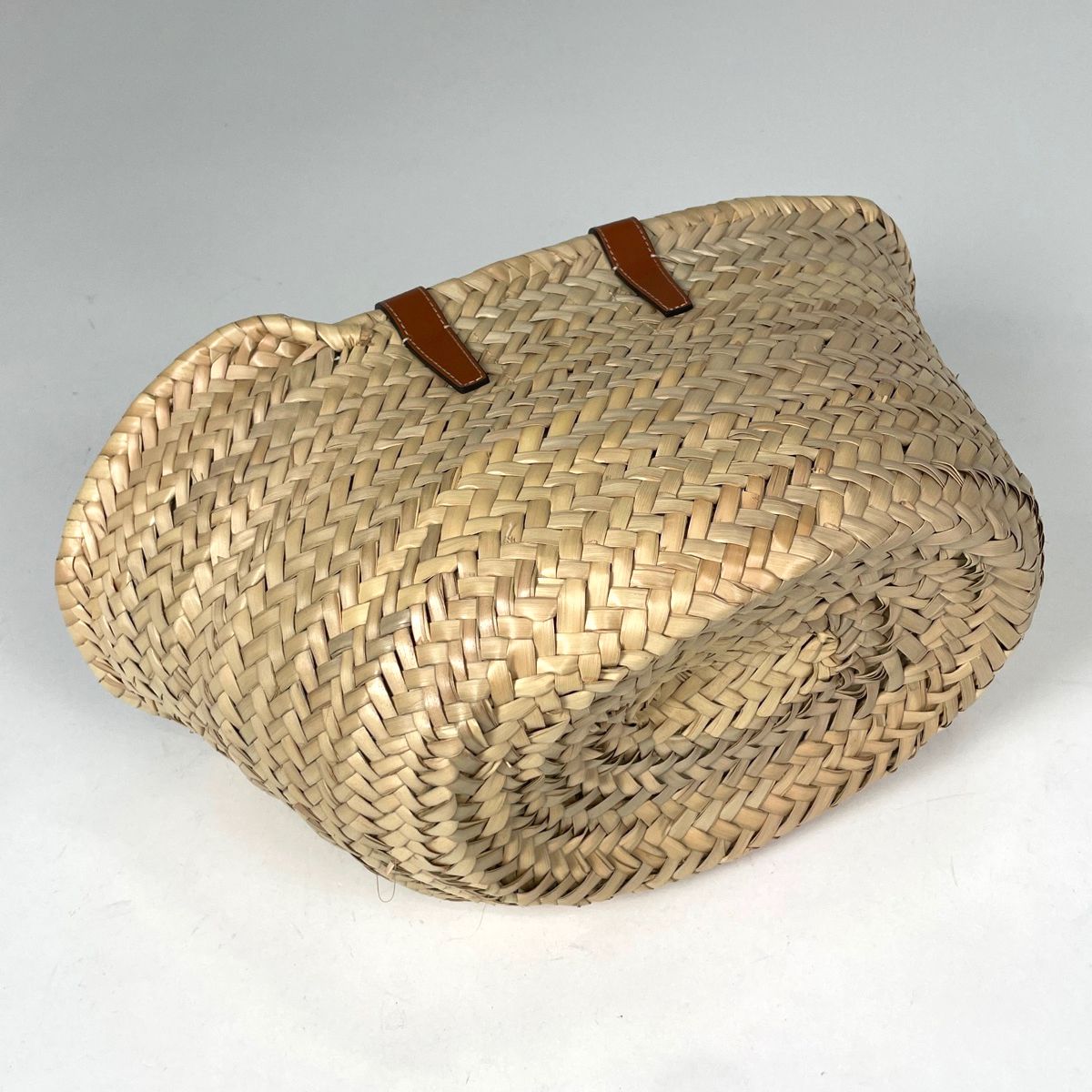 Celine Classic Panier Tote Bag Basket 2-Way Raffia Natural Brown — view 2