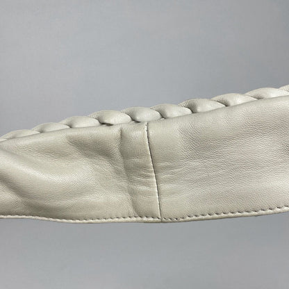Bottega Veneta Shoulder Bag Intrecciato Leather Ivory — view 7
