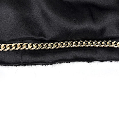 Chanel Tweed Jacket Short Length Wool Black — view 4