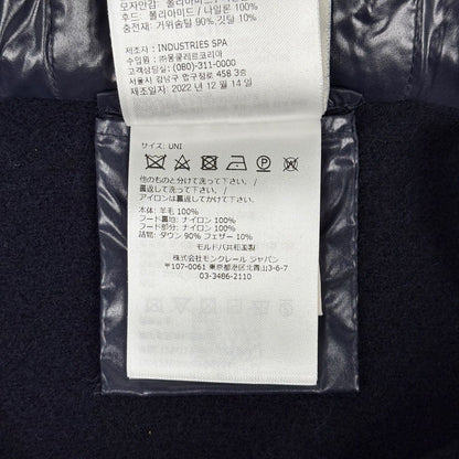 Moncler Hooded Cape Navy — view 8