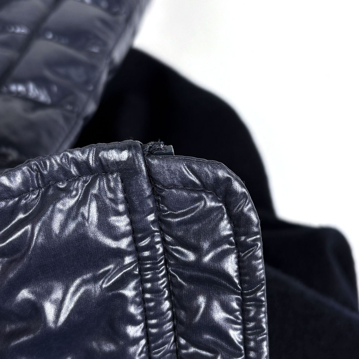 Moncler Hooded Cape Navy — view 7