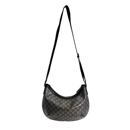 Gucci Square Coating GG Crystal Shoulder Bag Black Gold — view 2