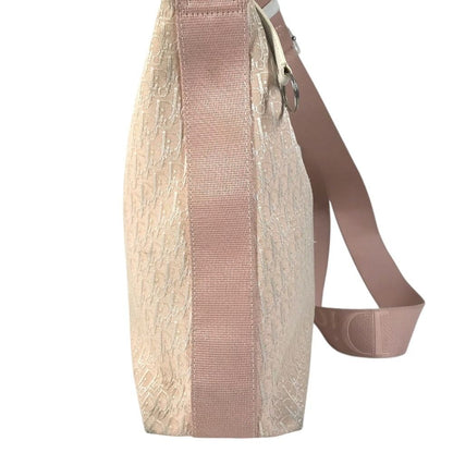 Dior Shoulder Bag Trotter Logo Canvas Leather Pink — view 4