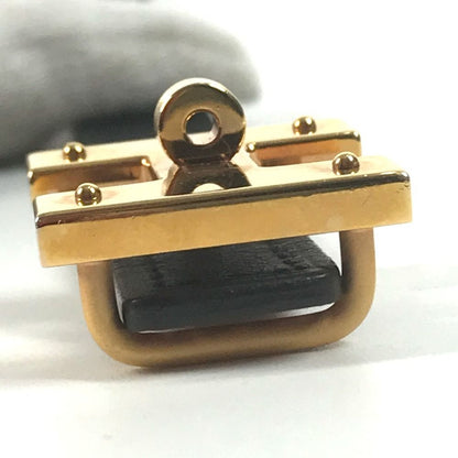 Hermes Mini Kelly Belt Epsom Black Gold — view 6