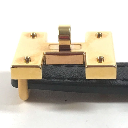 Hermes Mini Kelly Belt Epsom Black Gold — view 4