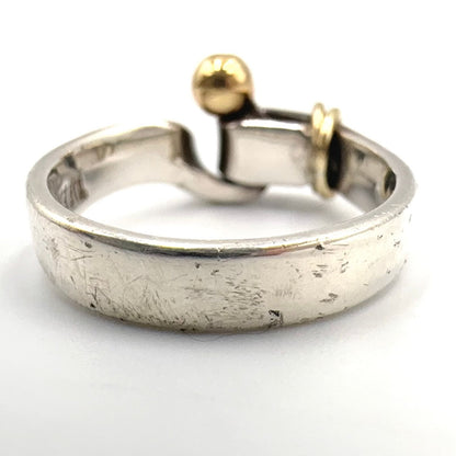 Tiffany & Co Hook Eye Ring 18K Yellow Gold Silver — view 7