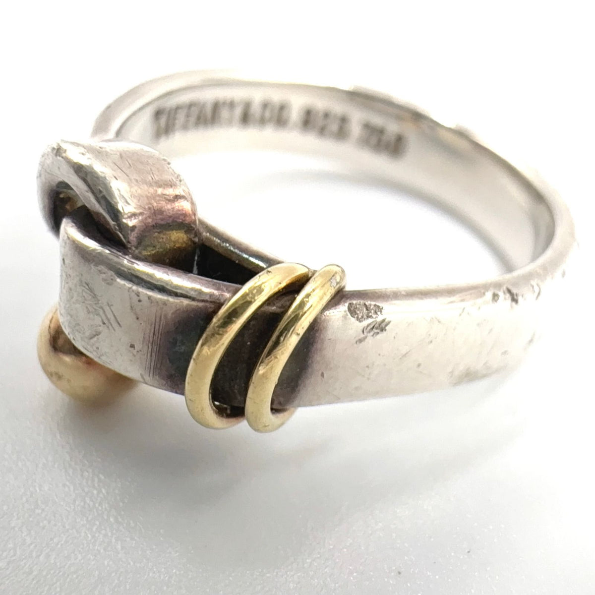 Tiffany & Co Hook Eye Ring 18K Yellow Gold Silver — view 5