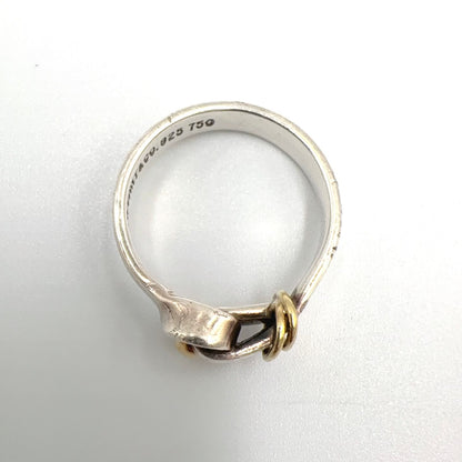 Tiffany & Co Hook Eye Ring 18K Yellow Gold Silver — view 3
