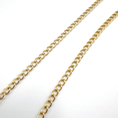 Dior CD Logo Motif Metal Gold Necklace — view 6