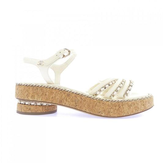 Chanel Sandals White