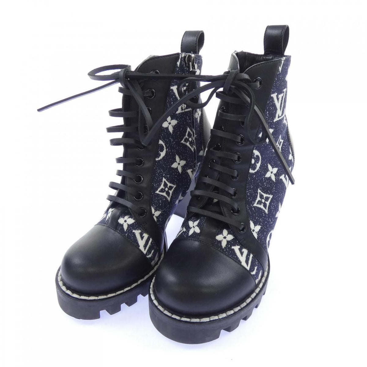 Louis Vuitton Monogram Denim Star Trail Line Boots — view 3