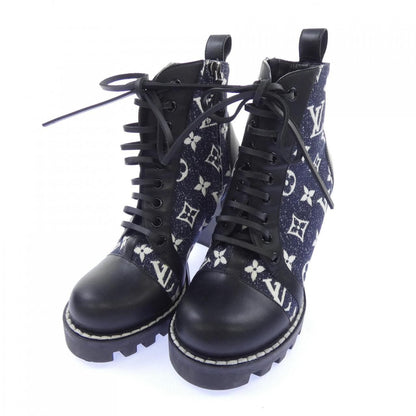 Louis Vuitton Monogram Denim Star Trail Line Boots — view 3