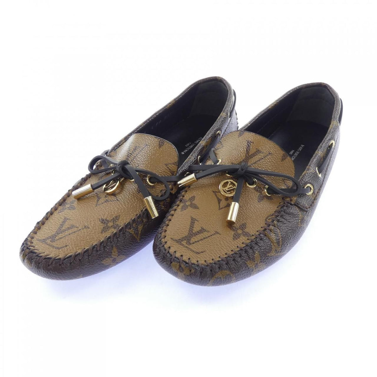 Louis Vuitton Monogram Reverse Gloria Line Loafers Shoes — view 3