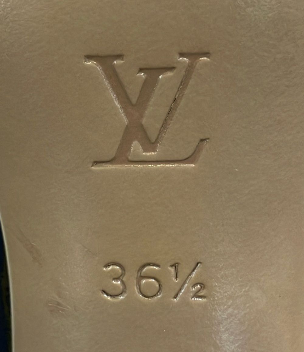 Louis Vuitton Damier Open Patent Pumps SC Heel 36.5 — view 4