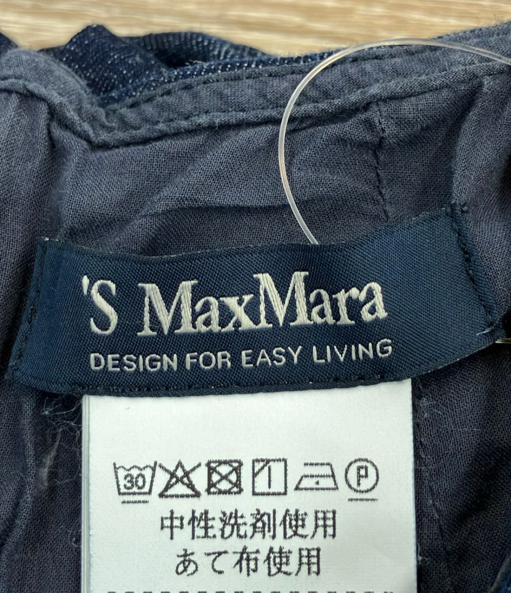 Max Mara S Denim Sleeveless Dress 38 — view 3