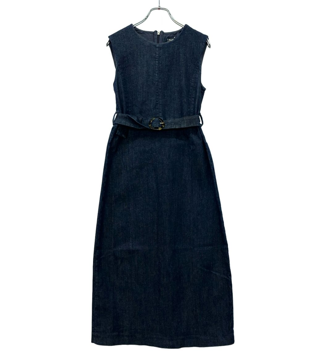 Max Mara S Denim Sleeveless Dress 38