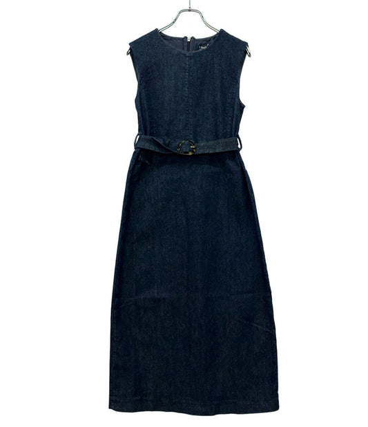 Max Mara S Denim Sleeveless Dress 38