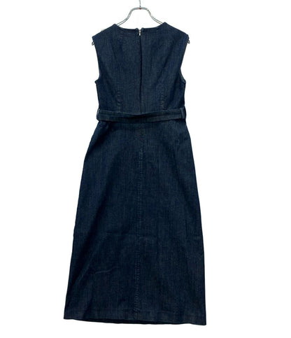 Max Mara S Denim Sleeveless Dress 38 — view 2