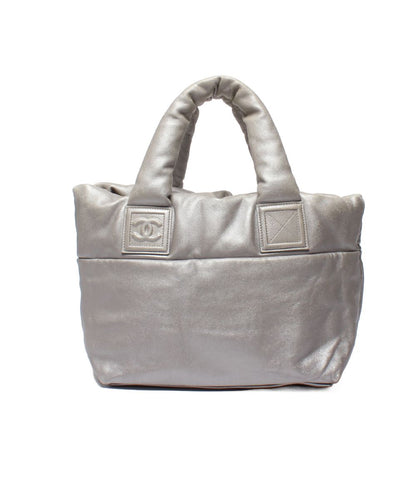 Chanel Tote Bag Silver Coco Cocoon