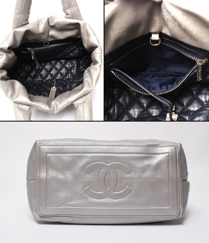 Chanel Tote Bag Silver Coco Cocoon — view 3