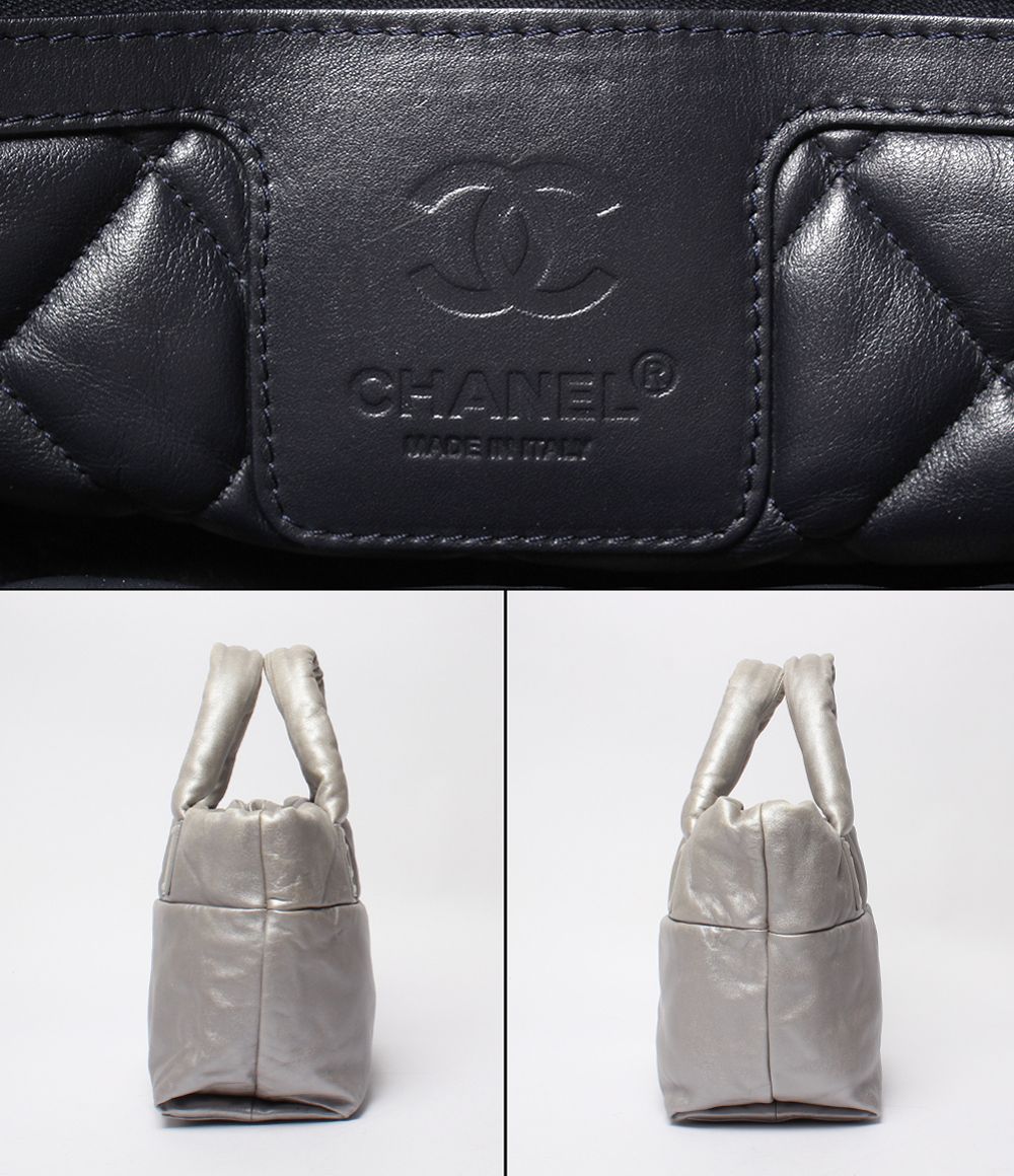 Chanel Tote Bag Silver Coco Cocoon — view 4