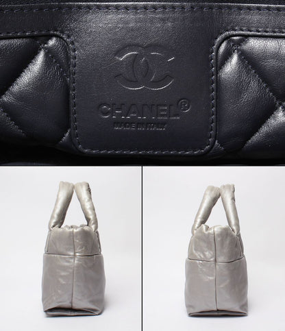 Chanel Tote Bag Silver Coco Cocoon — view 4
