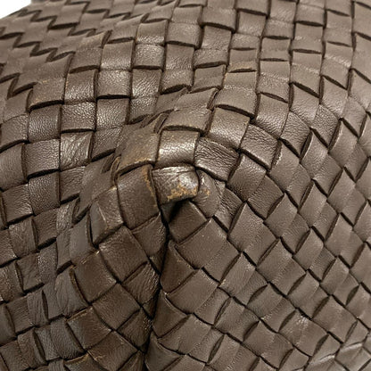 Bottega Veneta Tote Bag Cover MM Dark Brown Leather — view 6