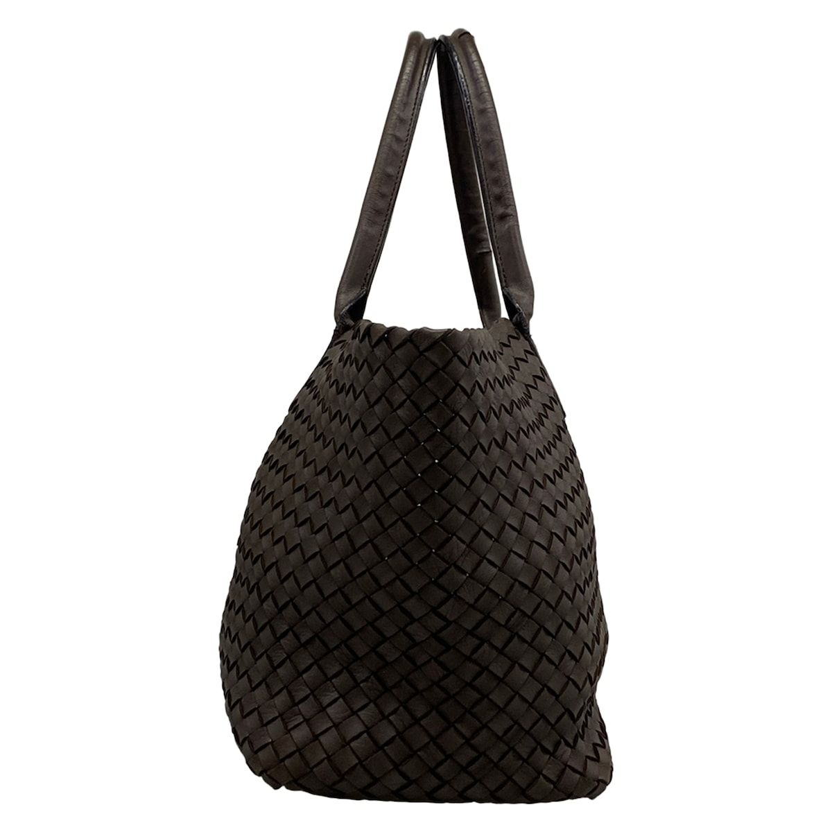 Bottega Veneta Tote Bag Cover MM Dark Brown Leather — view 2