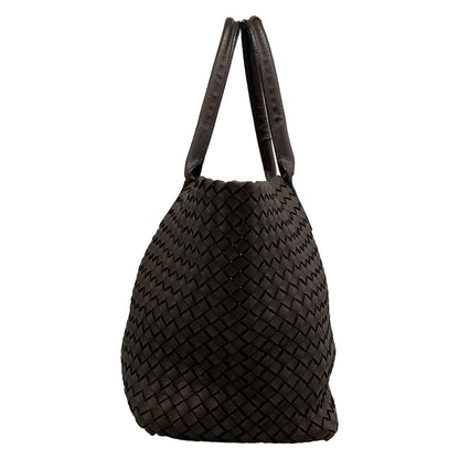 Bottega Veneta Tote Bag Cover MM Dark Brown Leather — view 2