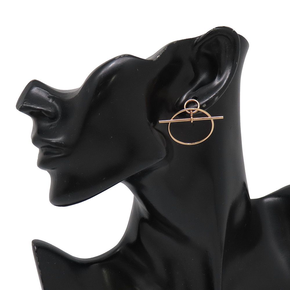Hermes Earrings Loop Echappee PM 18K Pink Gold — view 4