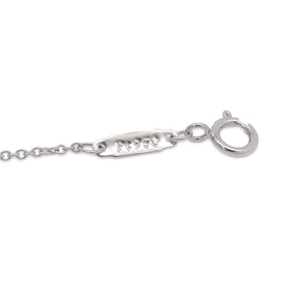 Tiffany & Co Necklace Solitaire Square Diamond Platinum Pendant — view 8