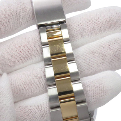 Rolex Oyster Perpetual SS 18K Yellow Gold Number Watch Champagne Dial — view 6