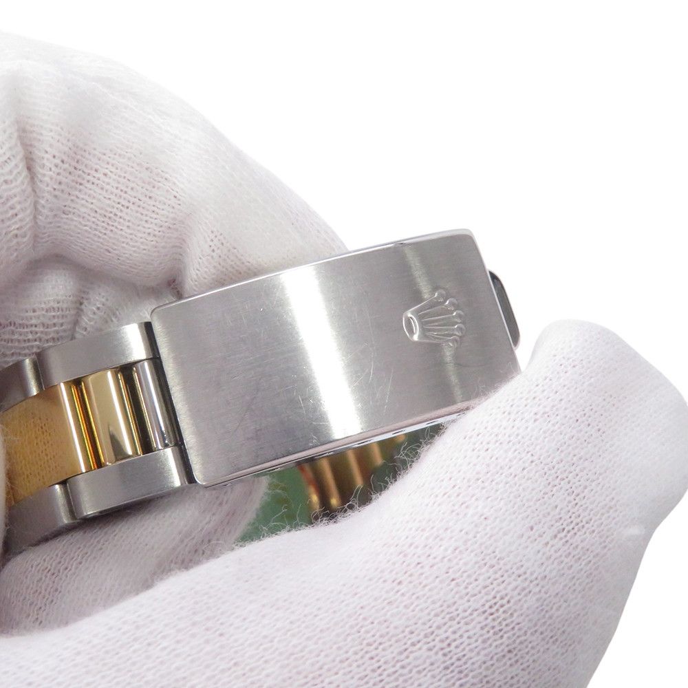 Rolex Oyster Perpetual SS 18K Yellow Gold Number Watch Champagne Dial — view 8