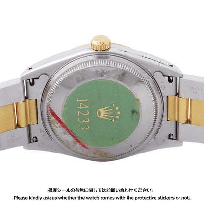 Rolex Oyster Perpetual SS 18K Yellow Gold Number Watch Champagne Dial — view 3